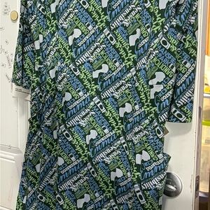 Svaha: Women's Green Printed Midi Dress with Classic Literature Jane Austen